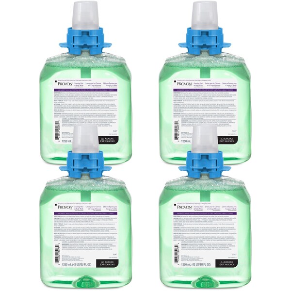Gojo Hair/Body Wash, Foam, f/PROVON FMX-12, 1250ml, , GN, PK 4 GOJ518704 - main